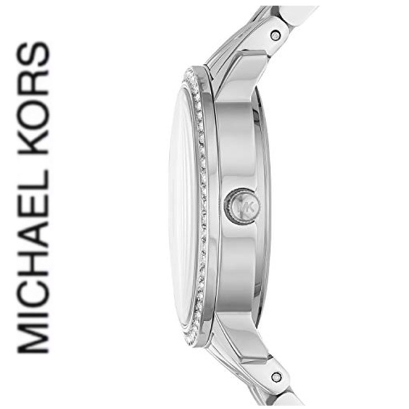 NWT authentic MK Silver tone monogram watch - Picture 3 of 6